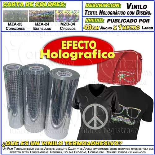 Vinilo Textil Holografico Termoadhesivo – Moritzu