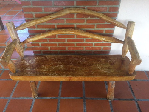 Juego De Muebles De Madera Rustica