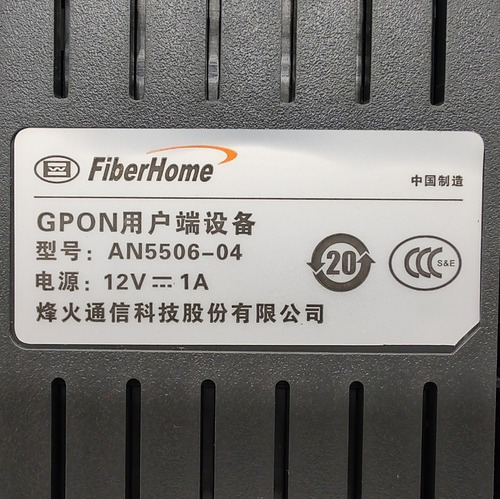Fibra Óptica Fiberhome Onu Gpon An5506-04a