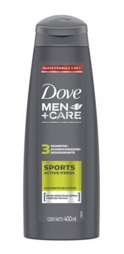 Shampoo Dove Sport Active + Fresh 3en1 400ml