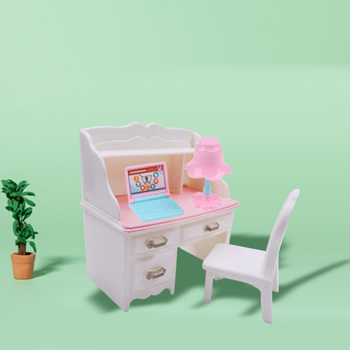 5 Set De Mobiliario De Oficina En Miniatura Para 5 Piezas