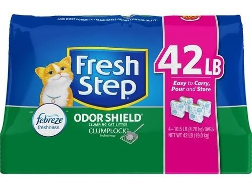 Imagen 2 de 3 de Fresh Step Arena Gatos 3 Bolsas Total 14.3kg(31.5l) Febreze