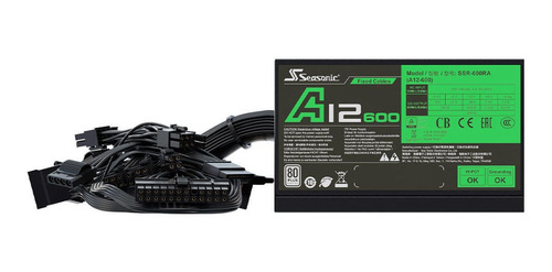 Fuente De Poder Seasonic A12, 600w, 80 Plus, Blanco