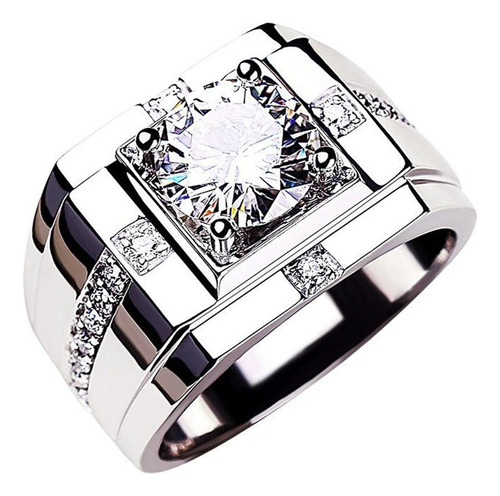 Q Ring Jewelry Anillo Para Hombre Ab719 Diamante De Lujo Dom