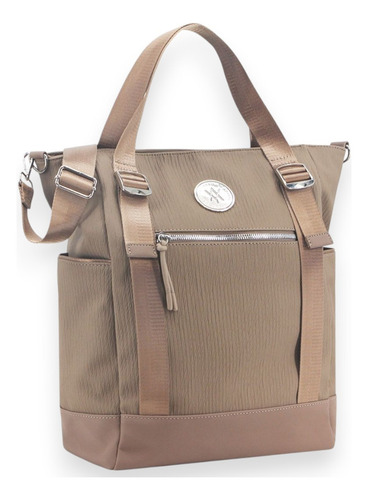 Cartera Amayra Bolso Color Visón 38x37x11
