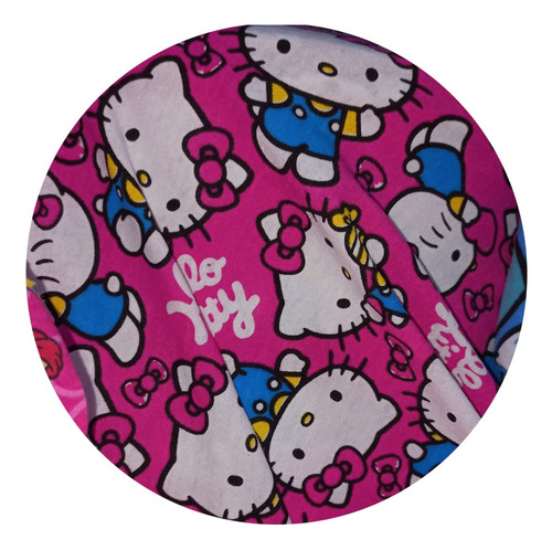 Tela Chiffon Con Diseños Divertidos De Hello Kitty (4m)