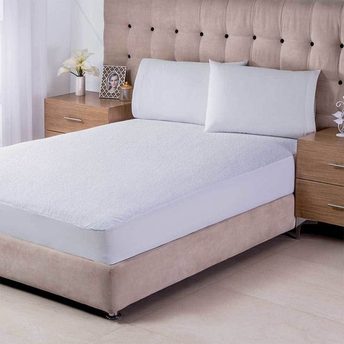Cubrecolchón Colchas Concord PSOI0001 blanco - individual x 100cm x 192cm