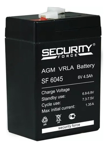 Batería 6v 4 Amp Batería Auto / Luz Emergencia / Balanzas 