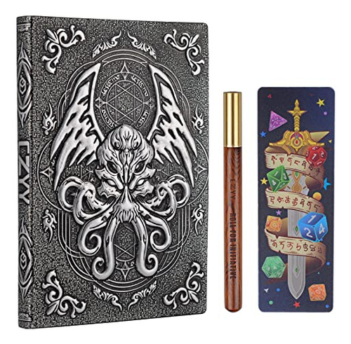 Dnd Campaign Journal With 3d Cthulhu Embossed Leather C...