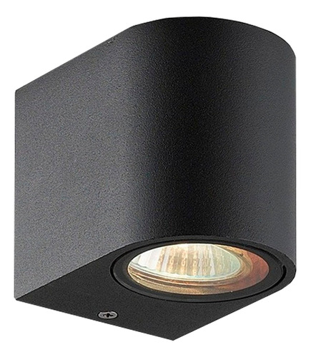 Aplique Pared Exterior Unidireccional Curvo Apto Led Gu10