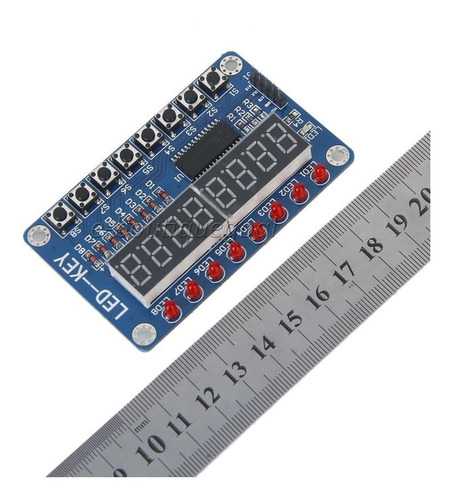 Modulo Digital Tm1638 8 Bits Teclado Y Display Leds Arduino