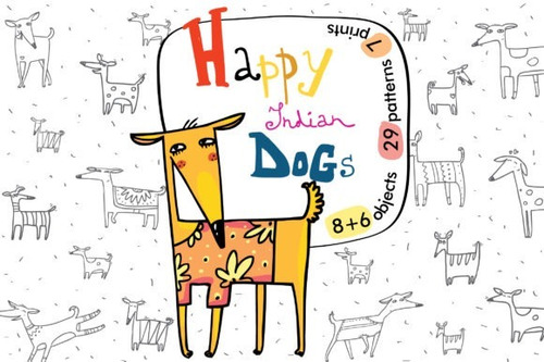 Kit De Papel Digital Perros Indian Dogs 1019700