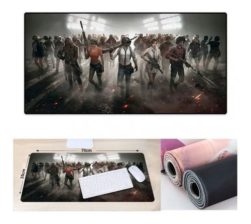 Imagem 4 de 7 de Mouse Pad Gamer Grande 70x35cm Pubg Exbom Mp-7035c27