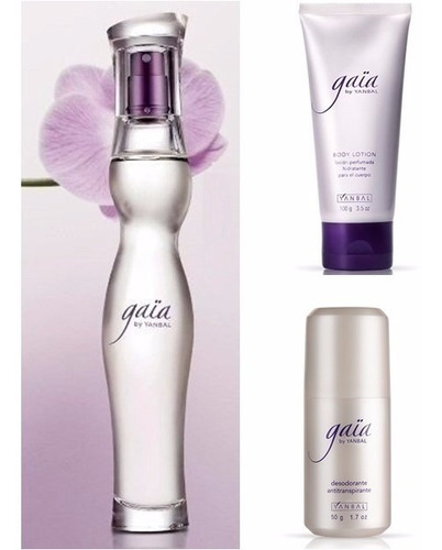 Set Kit Perfume, Desodorante Y Body Lotion Gaia Yanbal