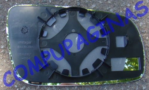 Imagen 3 de 4 de Espejo Original Vw Bora Placa Y Vidrio Marca Metagal Derecho