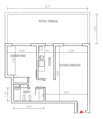 Venta Departamento A Estrenar De Un Dormitorio Con Patio Y Amenities En Zona Rio