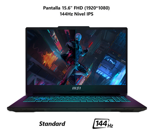 Laptop Gamer Msi Cyborg 15 Rtx 4050 I5 16gb 512ssd + Mochila Negro