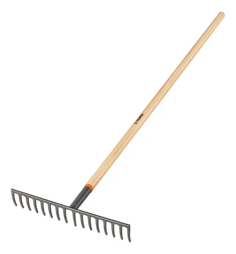 comprar Rastrillo Recto 16 Dientes, Mango De Madera 60 PuLG., Truper