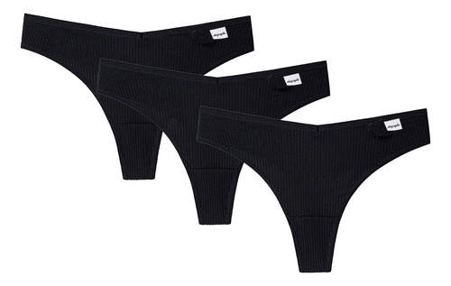 Tanga De Algodón Con Tanga Para Mujer, 3 Unidades, Bragas Co