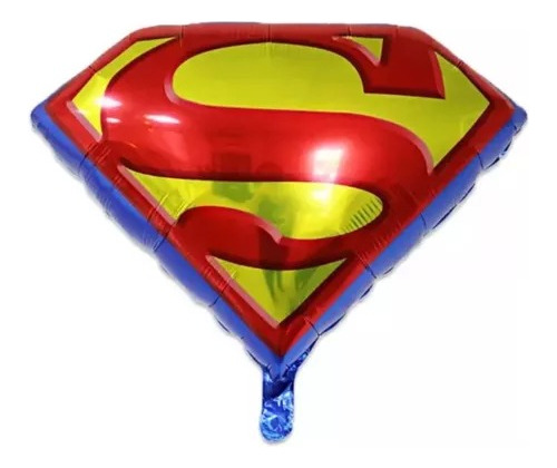 Globo Logo Superman Metalizados 45cm