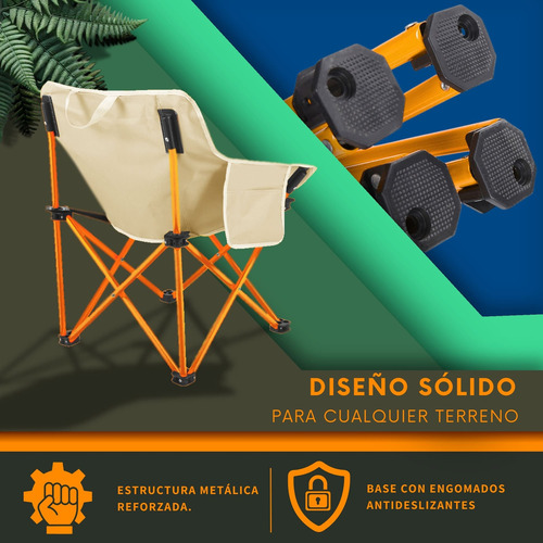 Silla Camping Plegable Ecomlab Portatil Para Exterior