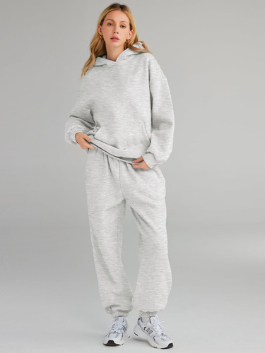 Conjunto De 2 Piezas Para Mujer, Sudadera Y Pantalones Holga