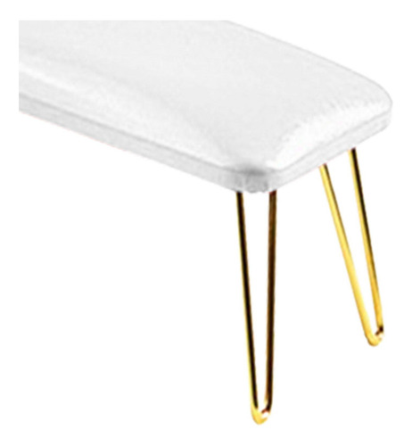 Nail Pillow Hand Rest Manicure Nail Tool Pu White And Gold
