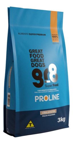 Ração Super Premium Gr8 Frango/arroz Cães Raças Pequenas 3kg