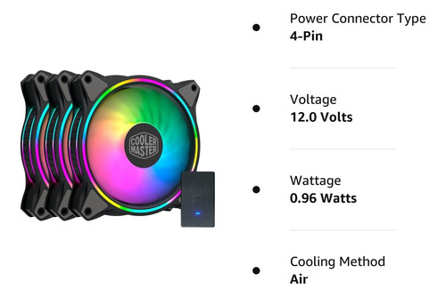Coolermaster Masterfan Mf120 Halo 3-in-1 Double Ring Addr...