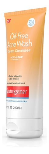 Crema Limpiadora Neutrogena Para El Acné Sin Aceite, 200 Ml