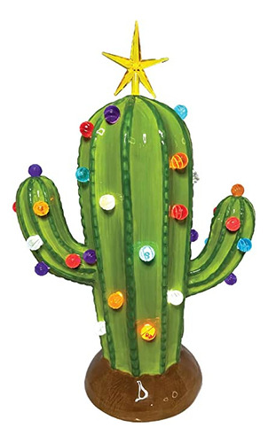 Árbol De  , Cactus, De Cerámica, Iluminado, Sin Cordón, Dec