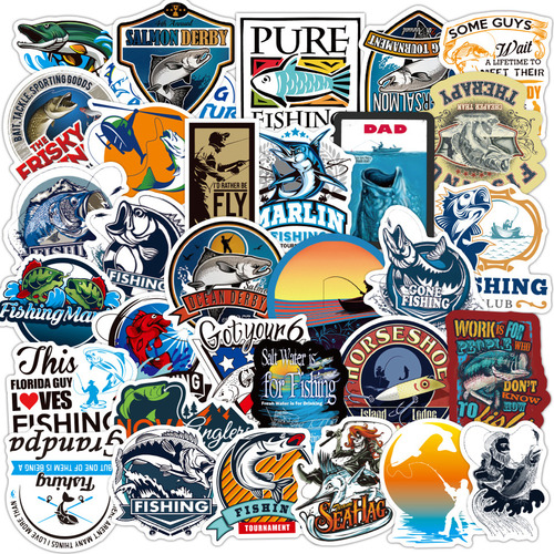 Adesivos De Pesca Para Acampamento Ao Ar Livre De 10/30/50 P
