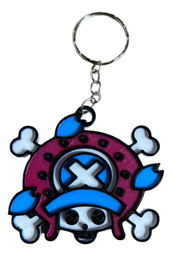 Llavero Impreso En 3d / Diseño Skull Chopper / One Piece