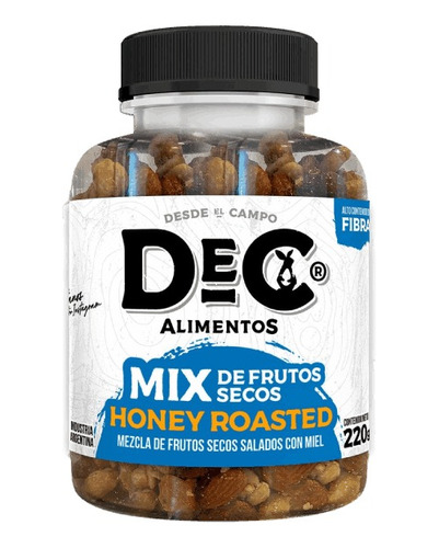 Mix De Frutos Secos Honey Roasted Salados Con Miel Dec 220g