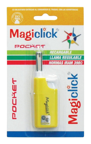 Encendedor Magiclick A Gas Recargable Regulable Pocket