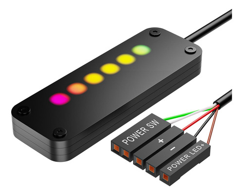 Sw Power Led Controle Pc Botão Liga / Desliga Substitua 4m