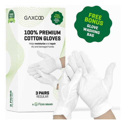 Gaxcoo | Guantes Hidratantes 100% Algodn De Alta Calidad Par