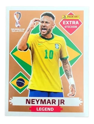 Figurinha Da Copa Neymar Jr Legend Bronze Original Panini em