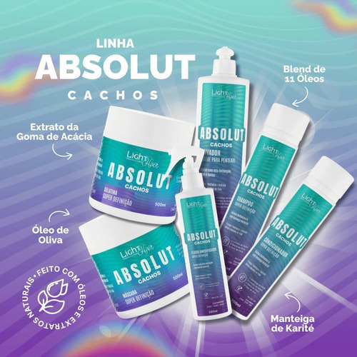 Kit Shampoo E Condicionador Absolut Cachos - Light Hair