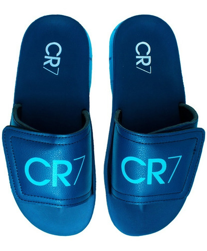 Imagen 3 de 4 de Sandalias Casual Cr7 Navy/azul Cr708na Moletto