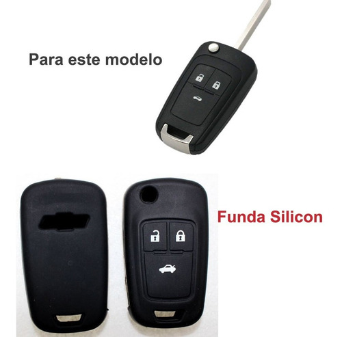 Funda Llave Control Auto Chevrolet 3 Botones Trax Sonic Cruz