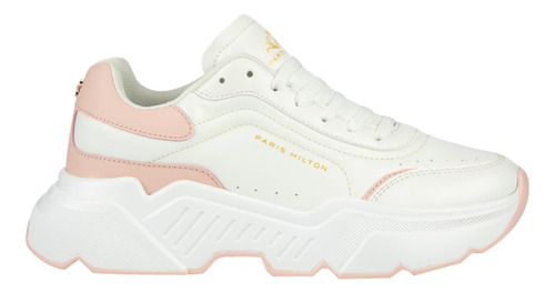 Tenis Casual De Moda Suela Alta Blanco Para Mujer