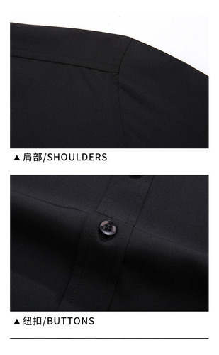 Camisa Elástica Manga Larga Para Hombre Talla Grande