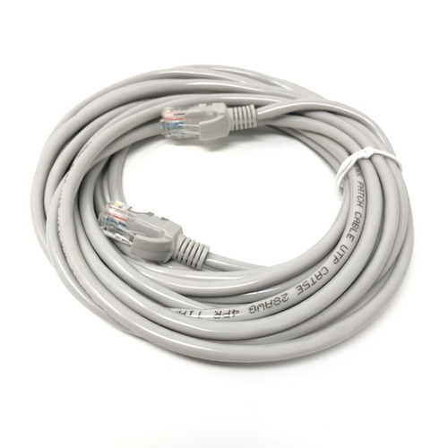 Imagen 1 de 6 de Cable De Red Utp Armado Cat5 5m Patch Cord Hub Router 