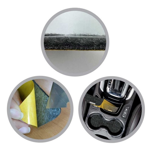 Imagem 4 de 4 de Jogo De Tapetes Renault Kwid 2018 2019 Porta Objetos Copo