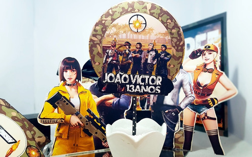 Imagem 1 de 1 de Topo De Bolo Free Fire