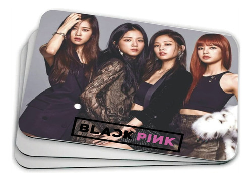 Mousepad  Black Pink  Kpop Grupo Korea 21 Cm X 17 Cm 