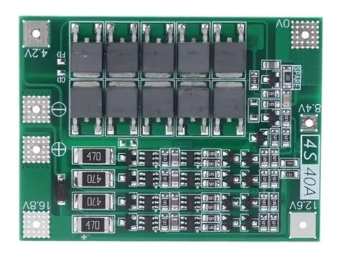 PLACA DE PROTECAO BMS P/4 BATERIAS LI-ION POLIMERO 16.8V - Beta