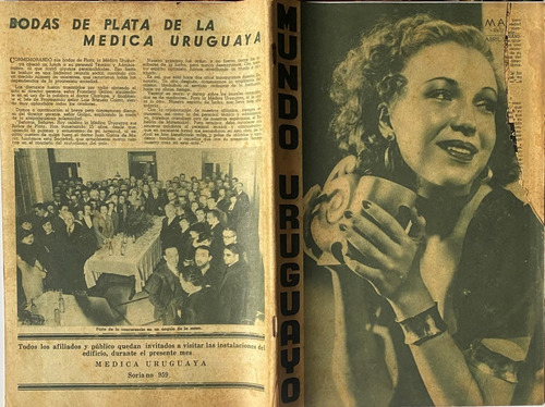 Mundo Uruguayo N° 940 José Enrique Rodó / Nacional 5 A0 1937
