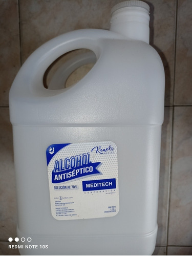 Alcohol Antiséptico Al 70% Marca Meditech Por Galon